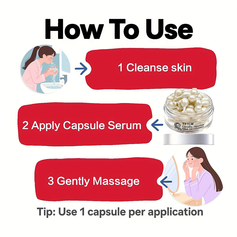 Thumbnail: Camellia Seed Oil Essence Capsules, Moisturizing and Firming Essence, Contains S