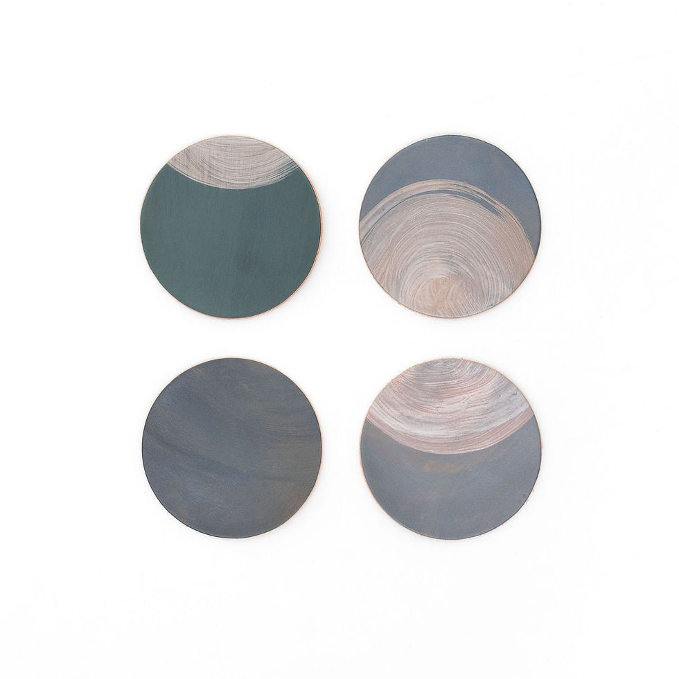 Solar Leather Coasters