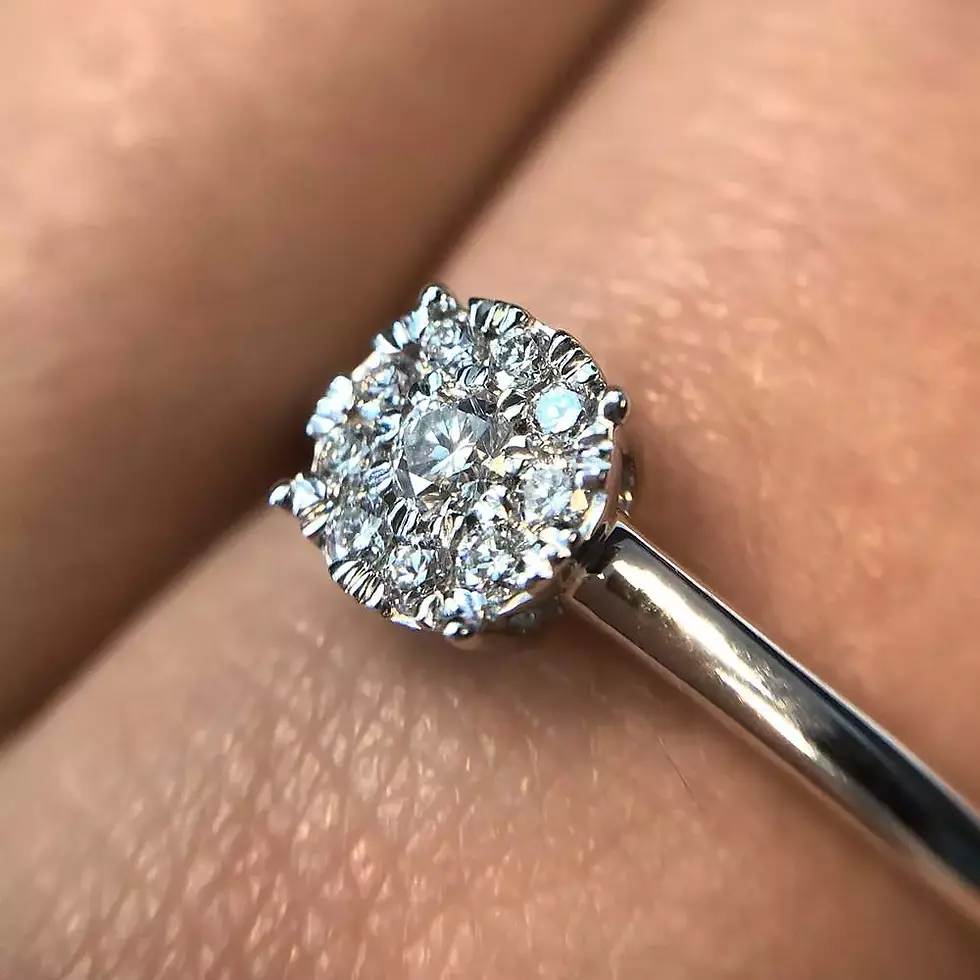 Miniatyrbilde: Victoria diamantring hvitt gull