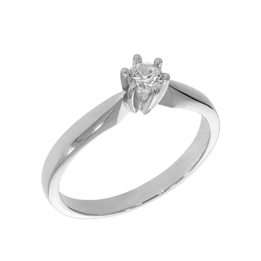 Princess gullring med CZ.