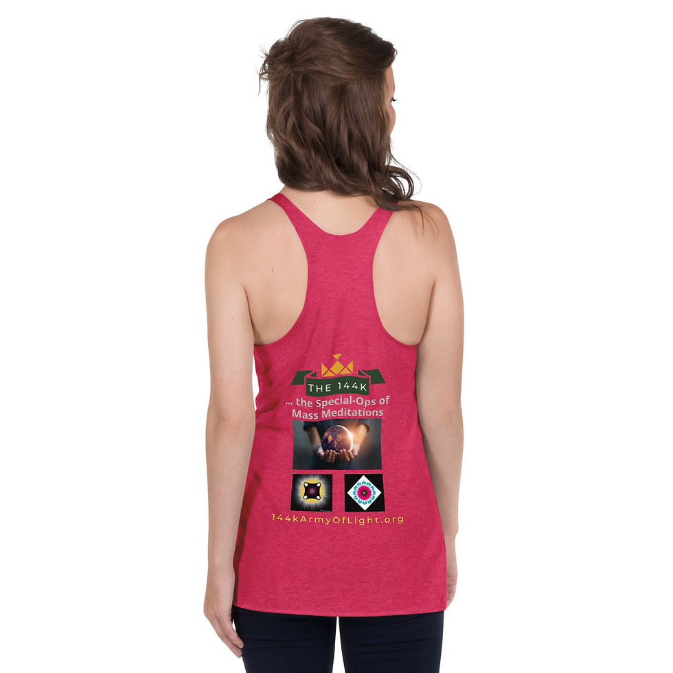 Thumbnail: Women's Racerback Tank: Protection & Gaia-Grid Connector Codes Only