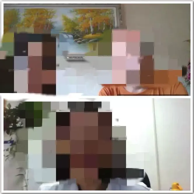 International patient discussing diagnosis concerns with a doctor.Photos and names are anonymized to protect patient's privacy and confident.