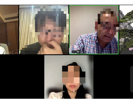 Pancreatic cancer patient receiving remote second opinion consultation online with MD Anderson professor through Medebound HEALTH.
