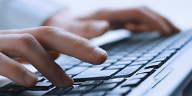 Man Hands On Keyboard