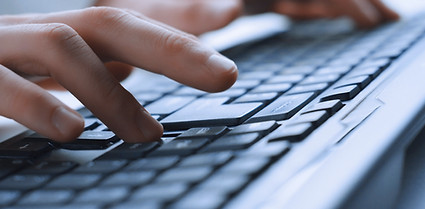 Man Hands On Keyboard