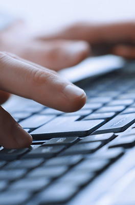 Man Hands On Keyboard