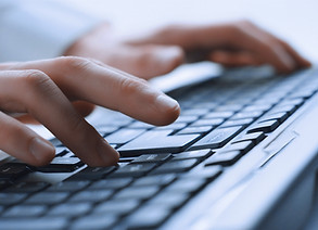 Man Hands On Keyboard
