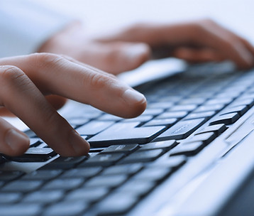 Man Hands On Keyboard