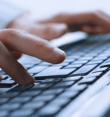 Man Hands On Keyboard