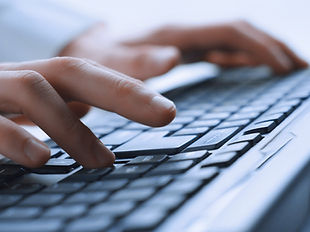 Man Hands On Keyboard