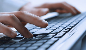 Man Hands On Keyboard