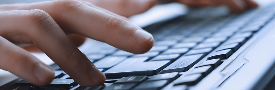 Man Hands On Keyboard