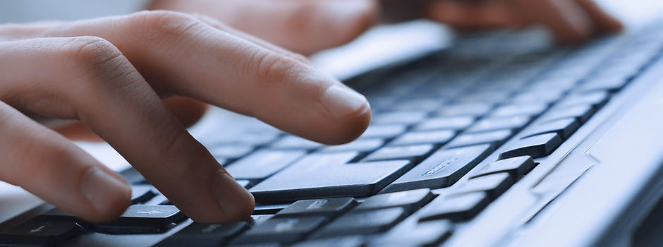 Man Hands On Keyboard