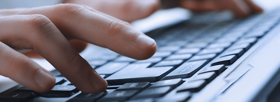 Man Hands On Keyboard