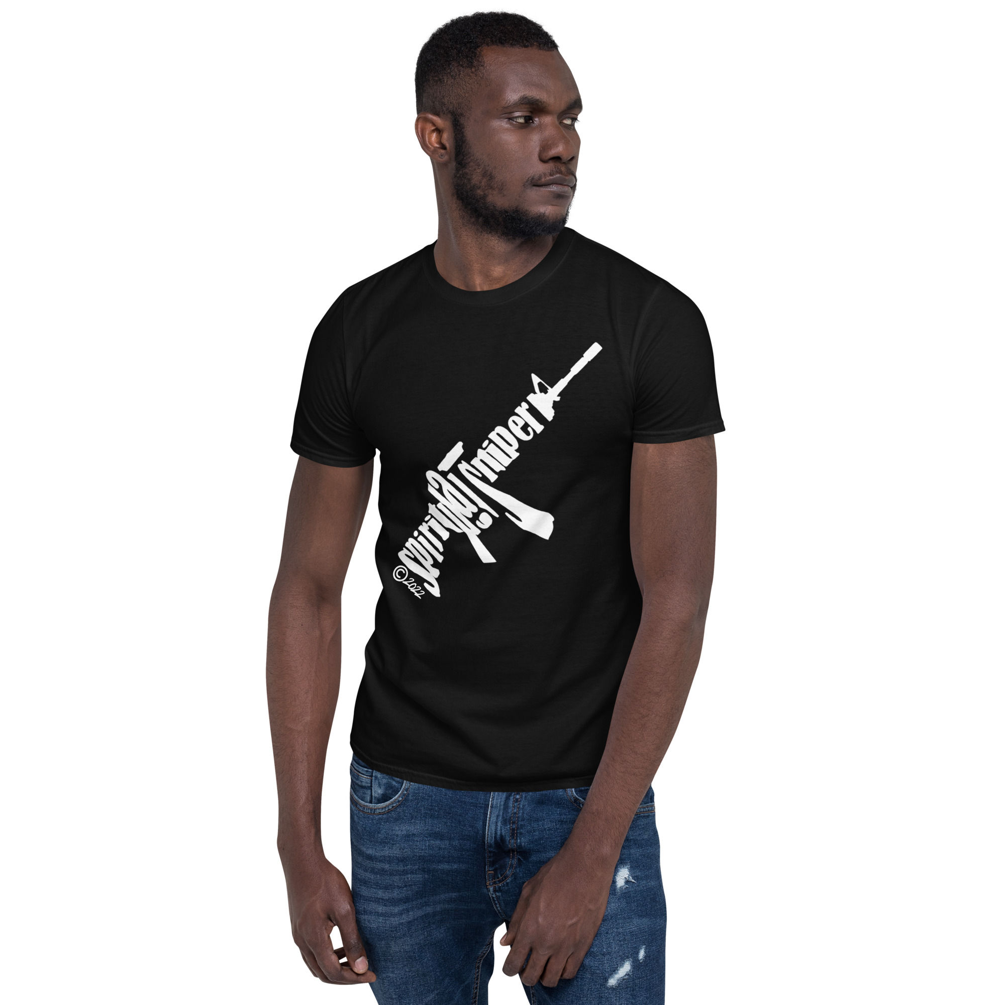 Spiritual Sniper T-Shirt w/white