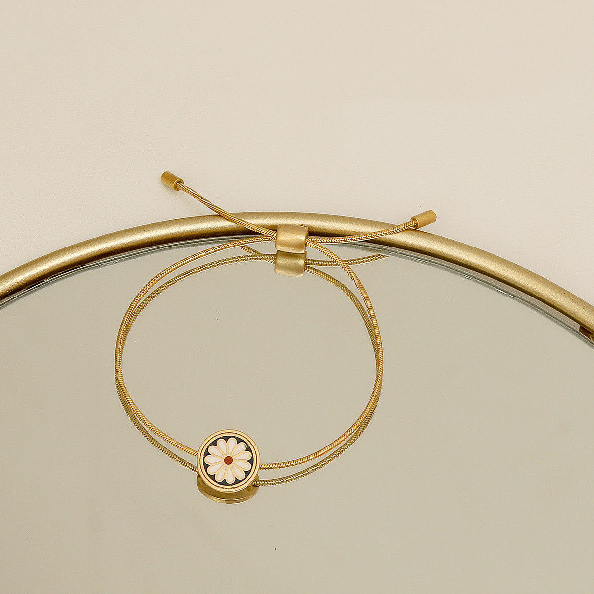 Enamel Daisy Shaped Hand Jewelry for Women