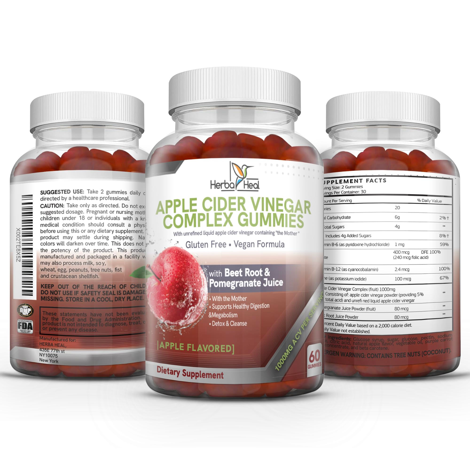 Apple Cider Vinegar Gummies for Weight Loss. Apple Cider Vinegar with Mother. Ke