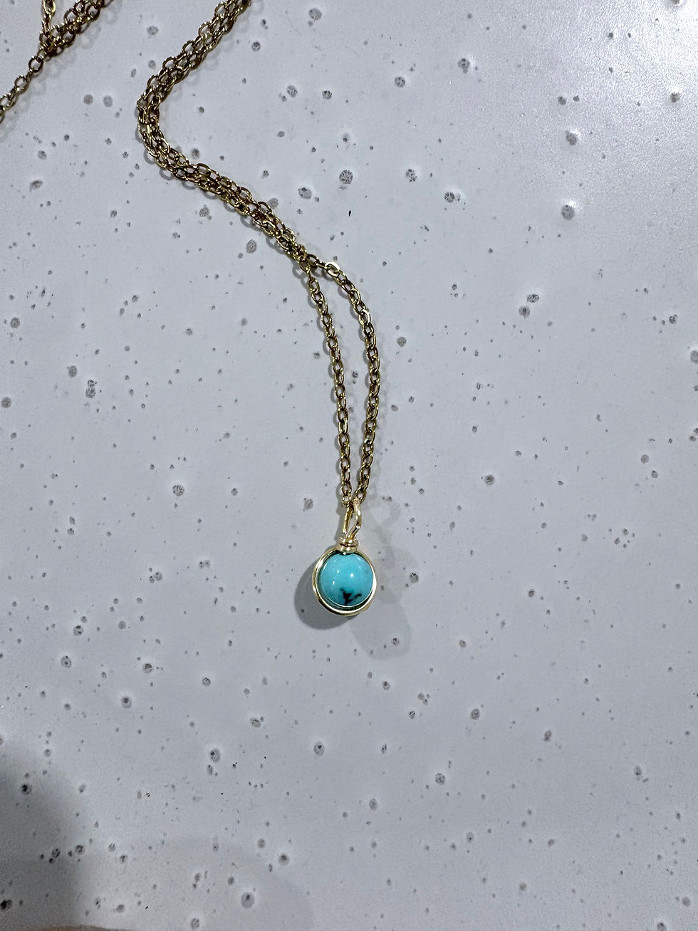 Thumbnail: Minimalist Crystal Gold Necklace 