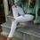 Thumbnail: White Distressed Kancan Denim Jeans