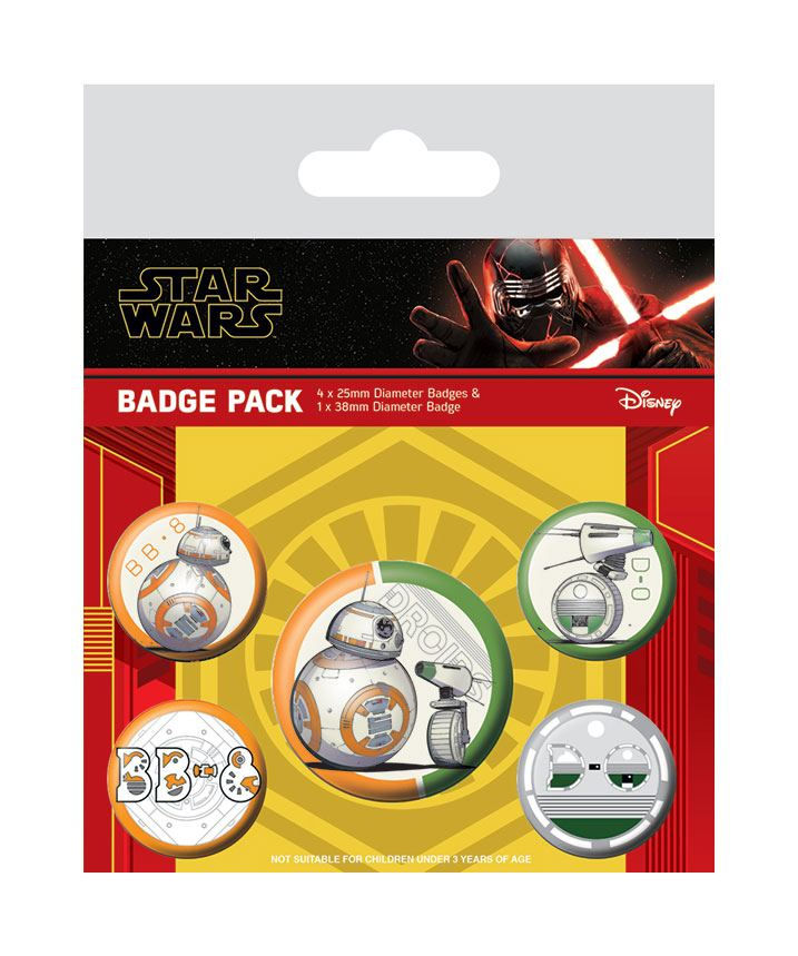 Set de 5 badges - BB-8 & D-0