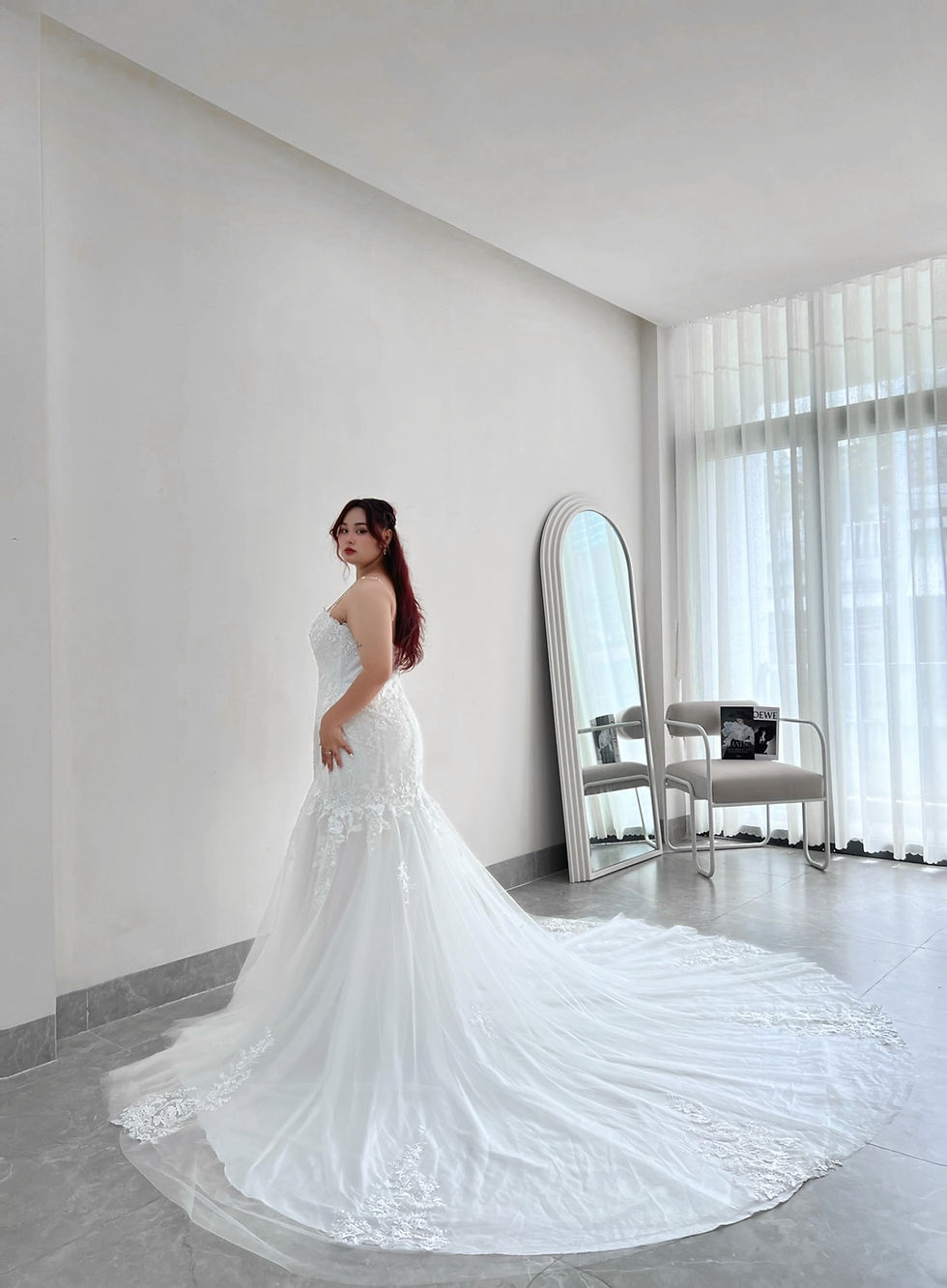 Thumbnail: Alytheia Sweetheart Grey Glitter Lines Aline