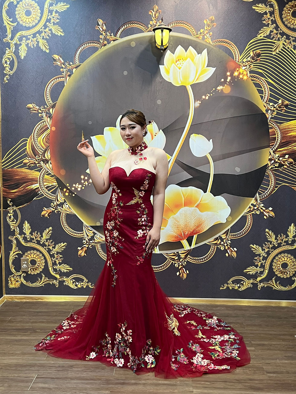 Crimson Blossom Elegance