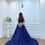 Thumbnail: Midnight Grace – Plus Size Navy Blue Gown