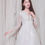 Thumbnail: Leora Long Sleeve 3D Lace V Cut Aline