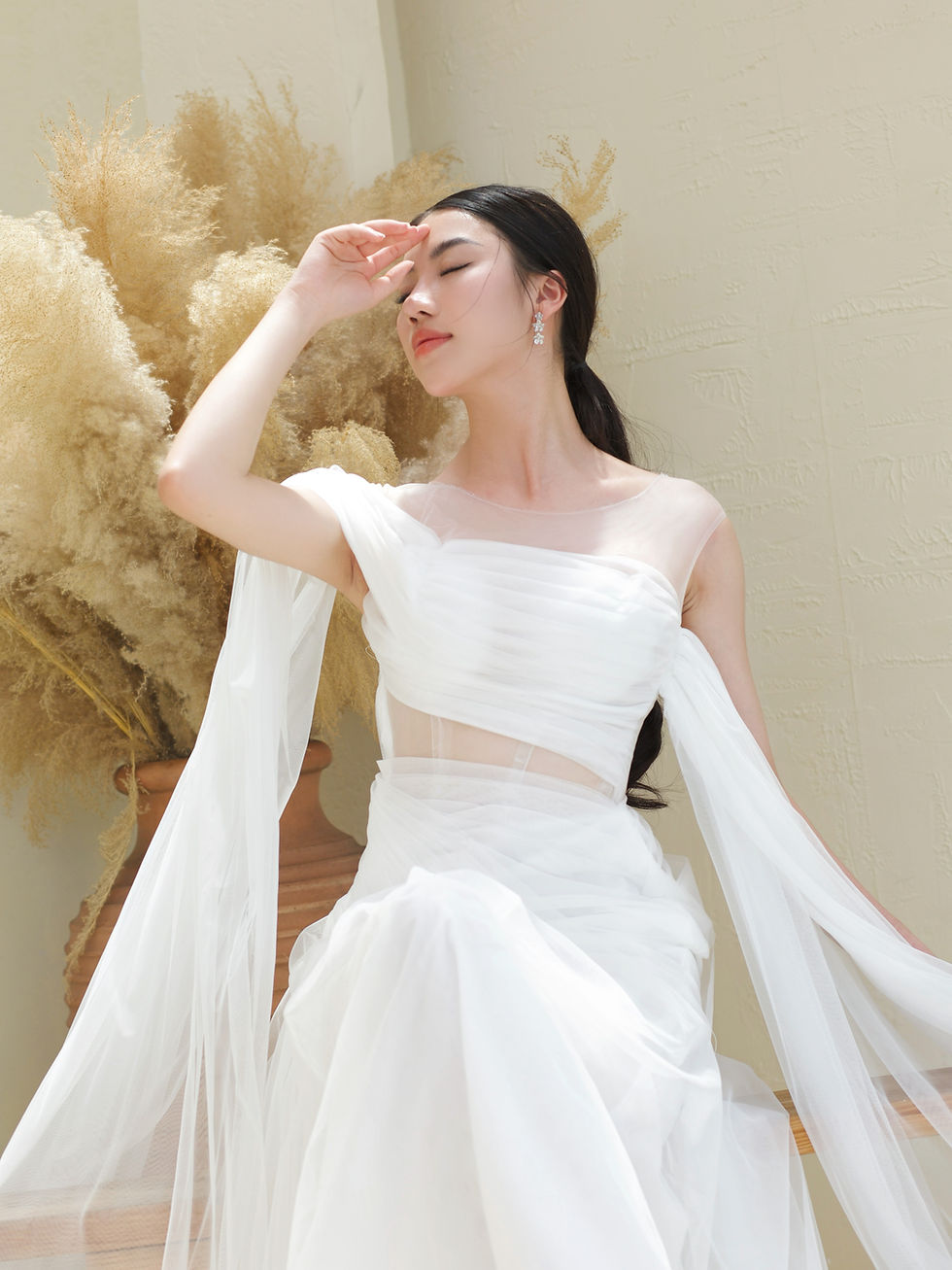 Thumbnail: Cayna Flowy Tulle Mermaid