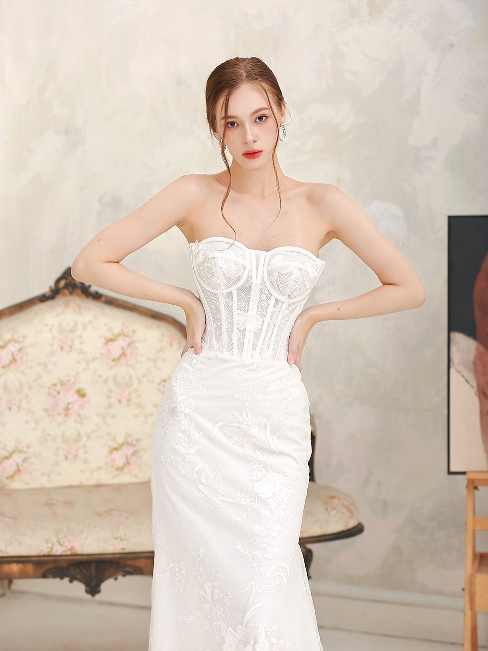 Thumbnail: Queena Visible Corset Big Lace Mermaid