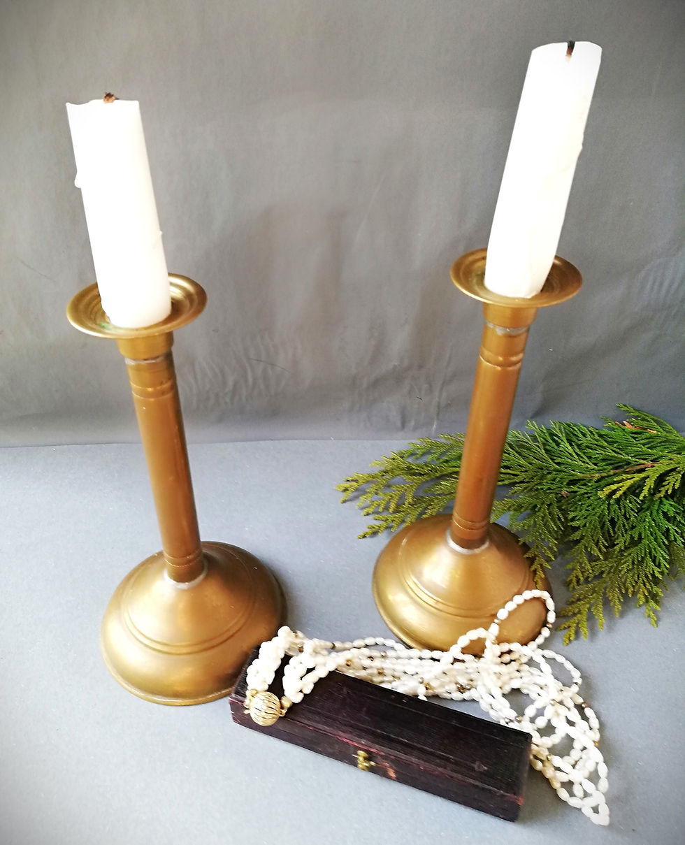 Thumbnail: Antique candle holders for romantic moments