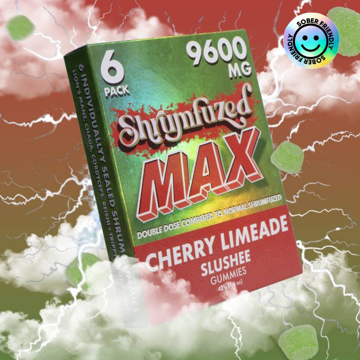 Shrumfuzed MAX Cherry Limeade Slushee 6ct