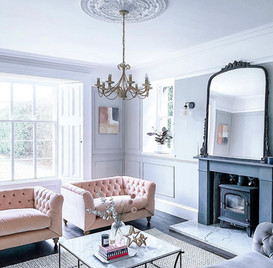 Victorian Lounge with Fireplace & Bay Wo