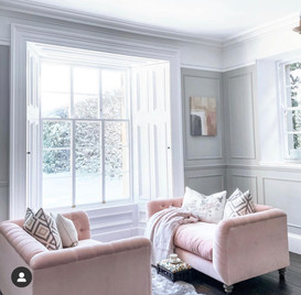 Living Room with Bay Window