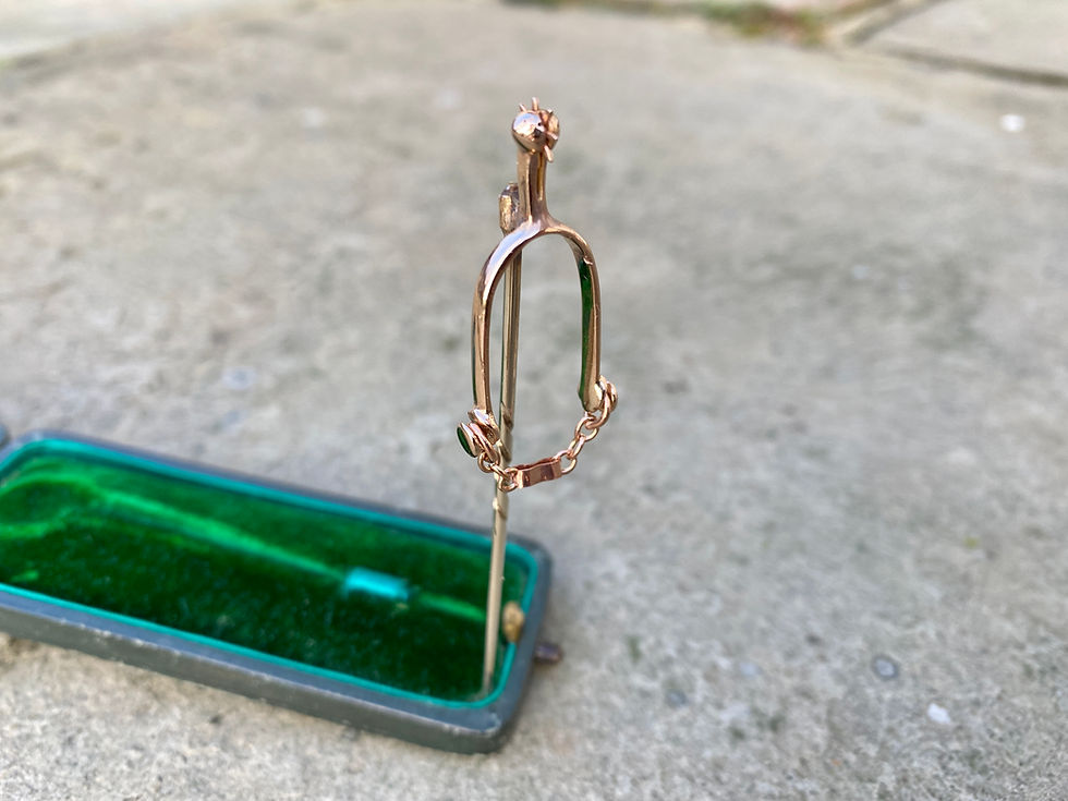 Thumbnail: Antique Gold Stock Pin - `Hotspur´