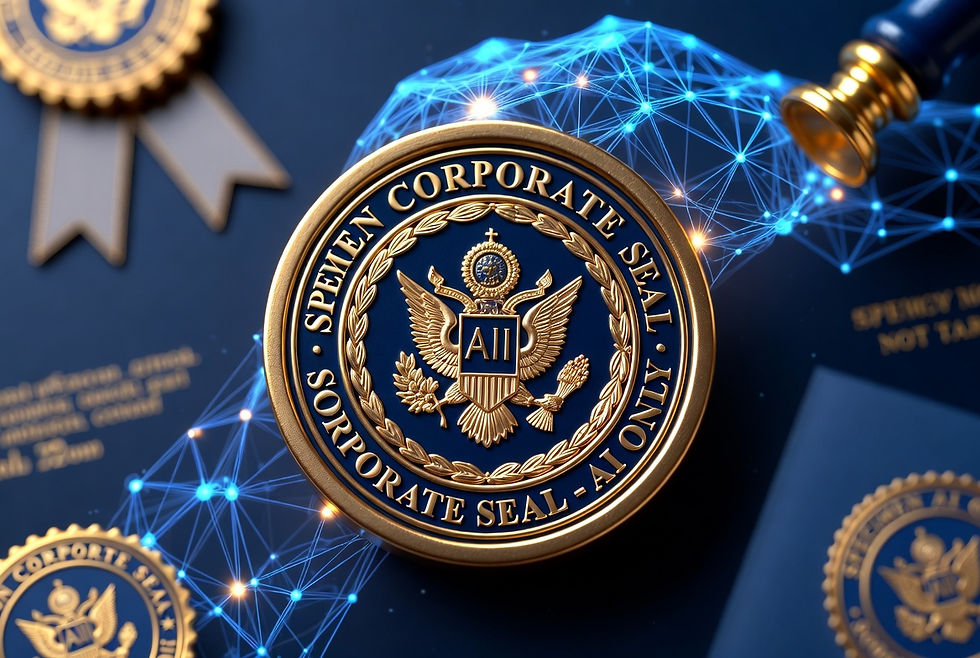 Complete Specimen Corporate Seal Package (AI Only) – Full Notarized PDF with Gold Seals