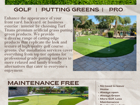 Putting Green without leaving your home
