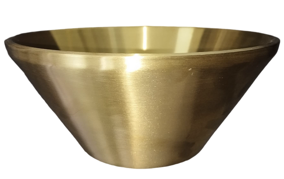 (GOLD) STAINLESS STEEL BINGSU BOWL  不锈钢金色雪花冰碗