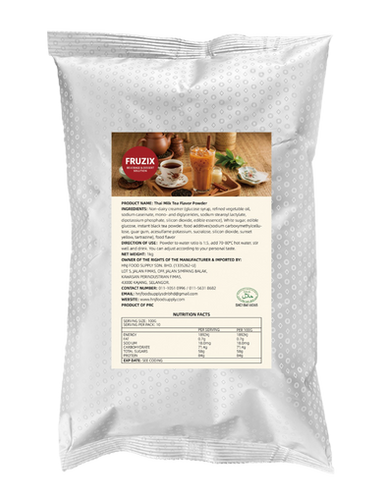 Frix Powder FRUZIX THAI MILK TEA FLAVOR POWDER 1KG 泰式奶茶粉 | HNJ FOOD SUPPLY