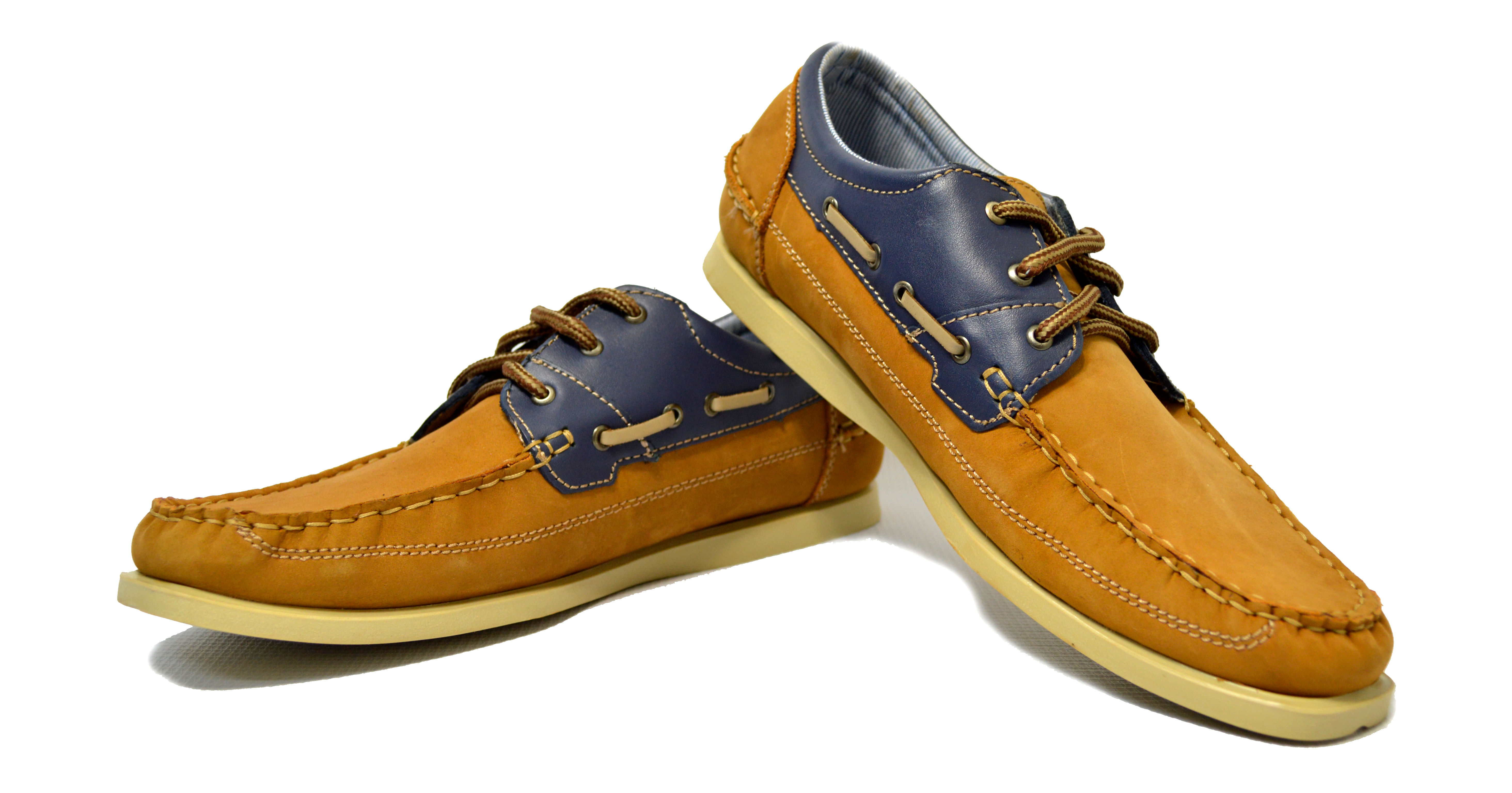Zapato Traffic Miel-Azul