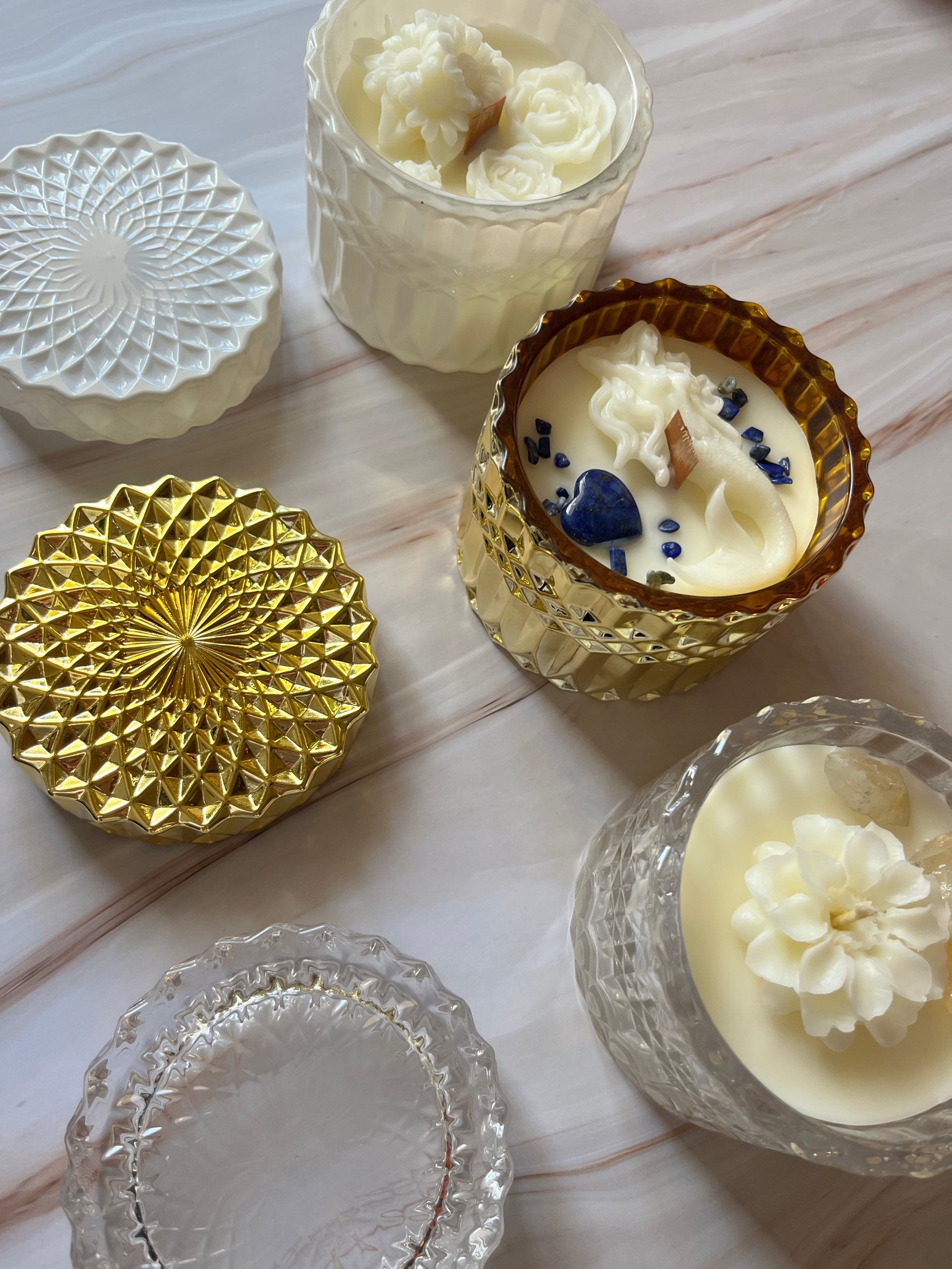 7oz Natural Palo Santo + Sage Luxury Candle Collection