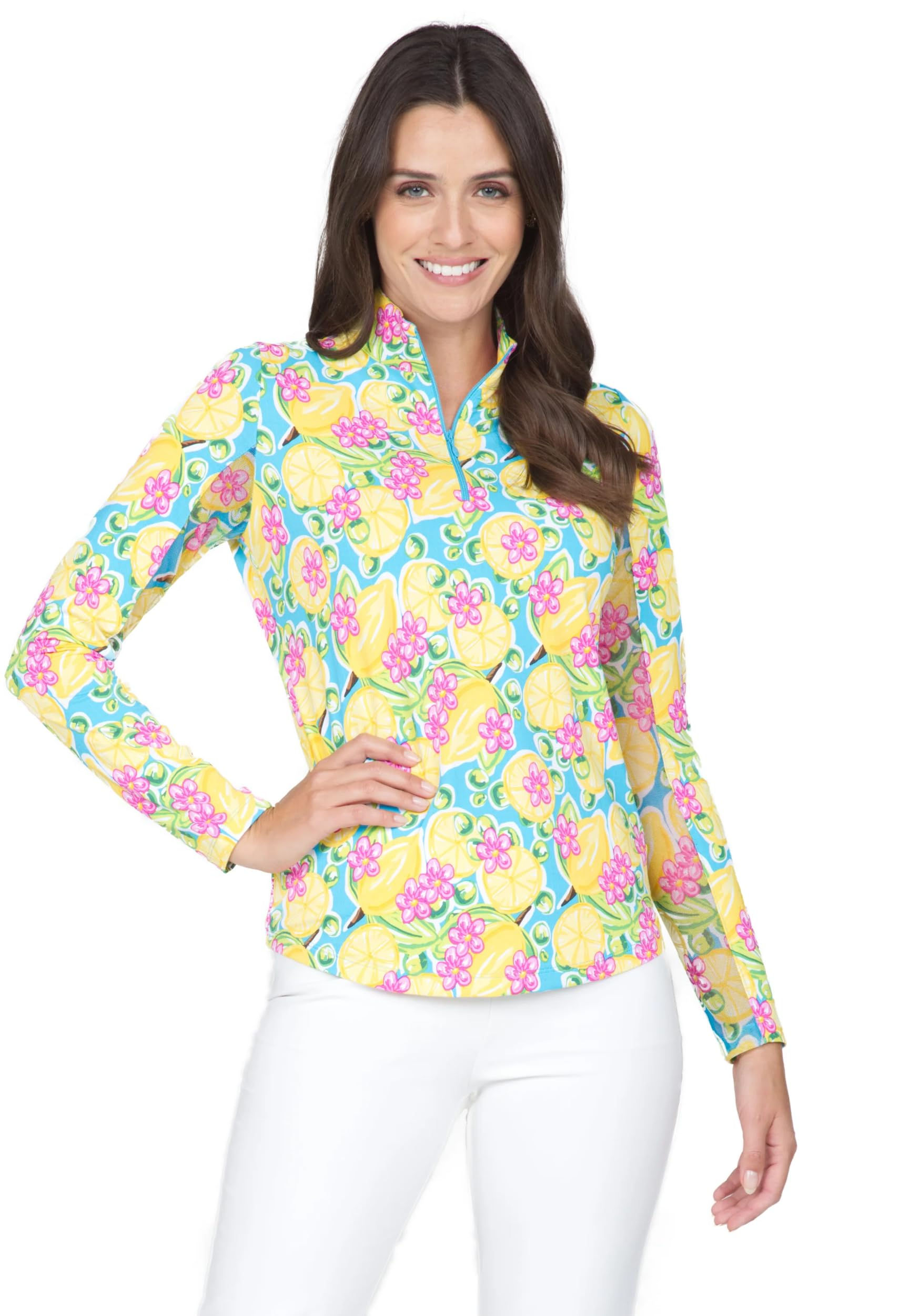 IBKUL Athleisure Wear Sun Protective UPF 50+ Icefil Cooling Tech Calista Print L