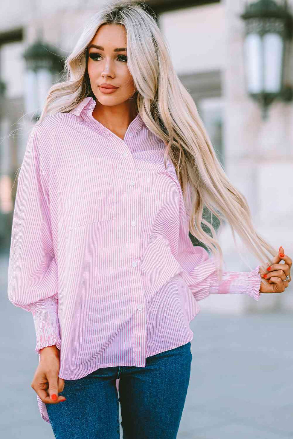 Thumbnail: Fernanda Lantern Sleeve Shirt