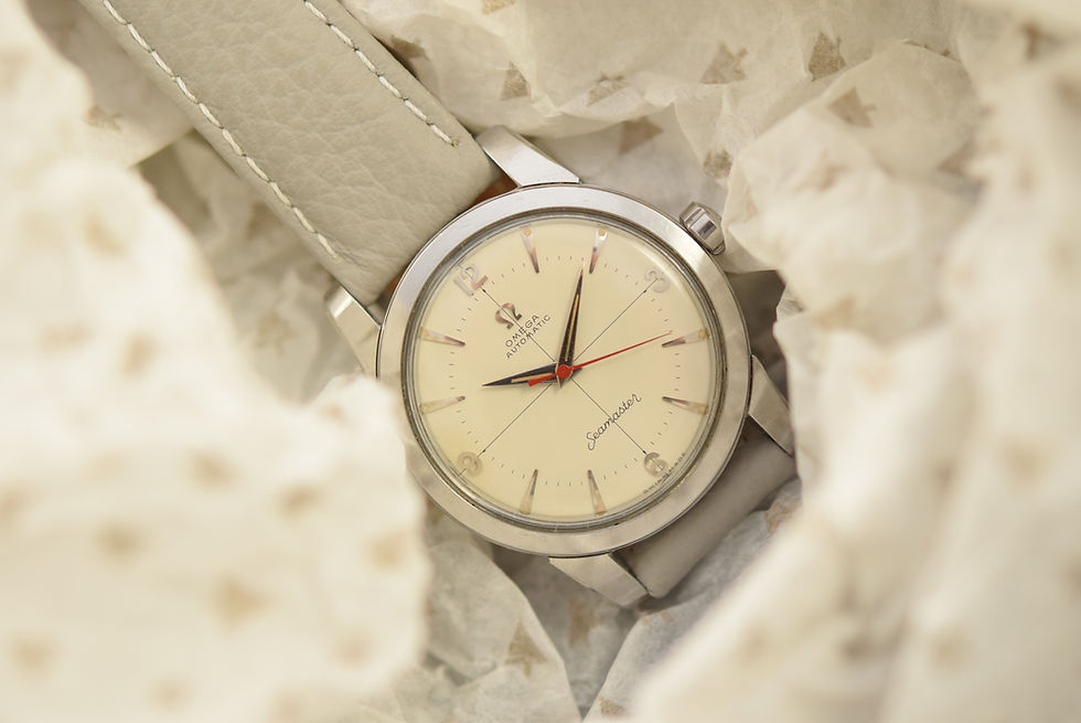 Thumbnail: 1958 Omega Seamaster Crosshair Red Seconds