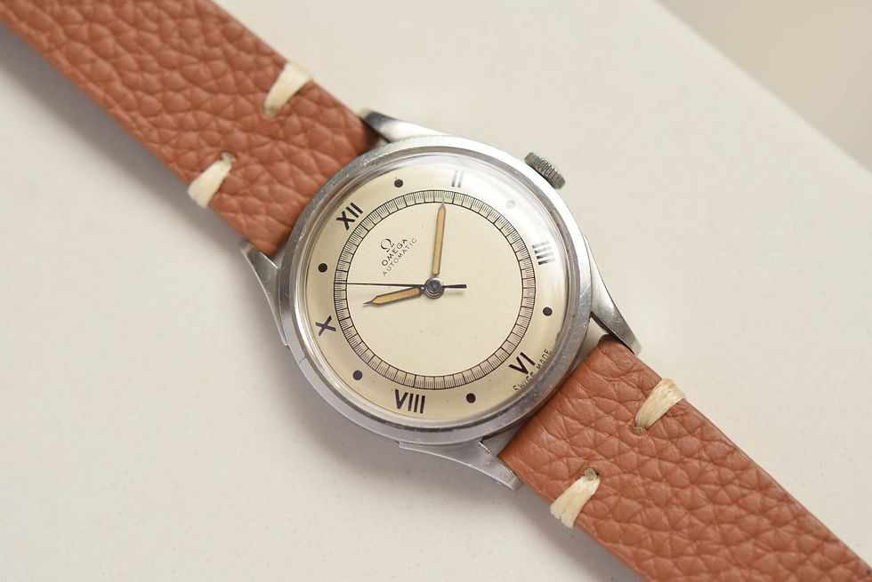 Thumbnail: 50s Omega Automatic Bumper Roman Dial