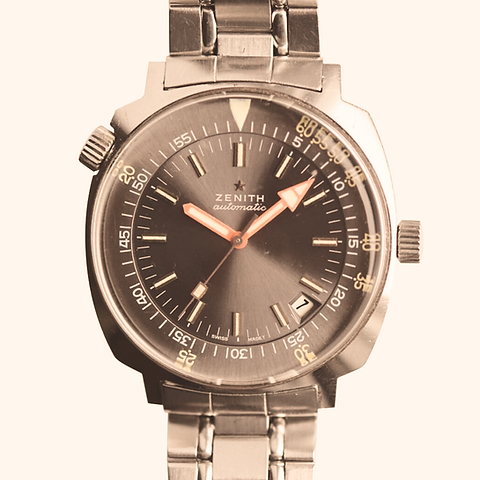 1970s Zenith Super Sub Sea Diver a3635 | vision