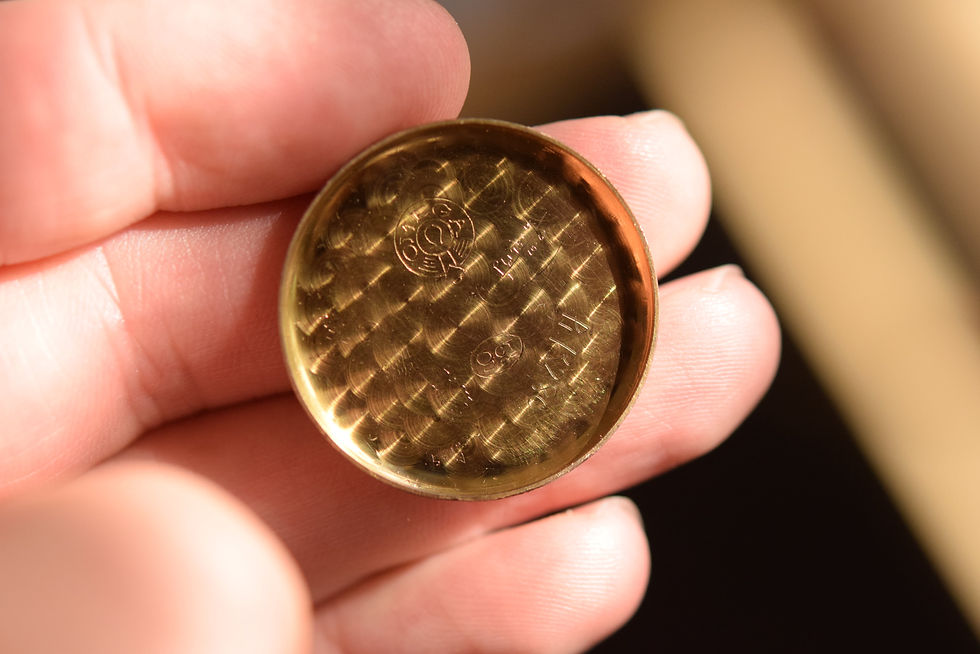 Thumbnail: 1944 Omega Gilt Roman Art Deco Dial