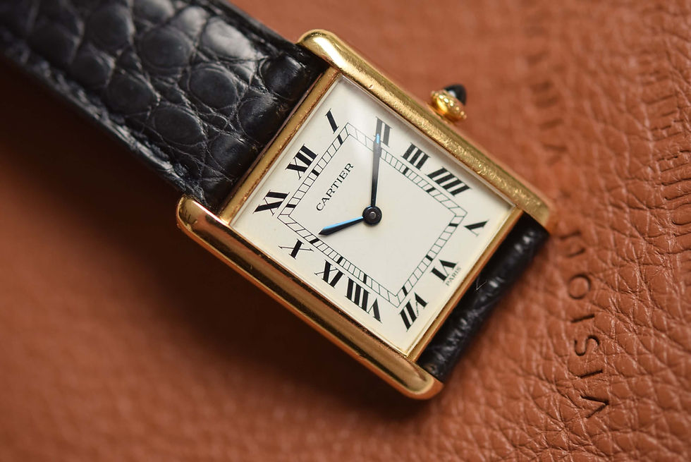 Thumbnail: 1970s 18k Cartier Tank Louis Paris
