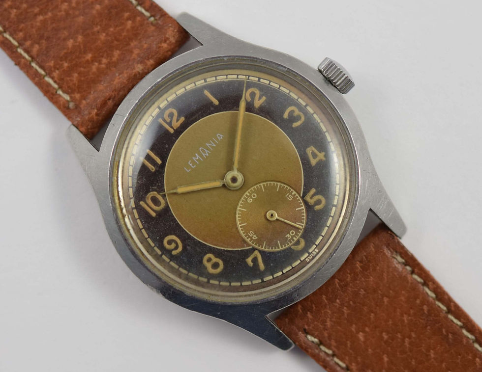 Thumbnail: 1950s Lemania Tropical Bullseye Dial