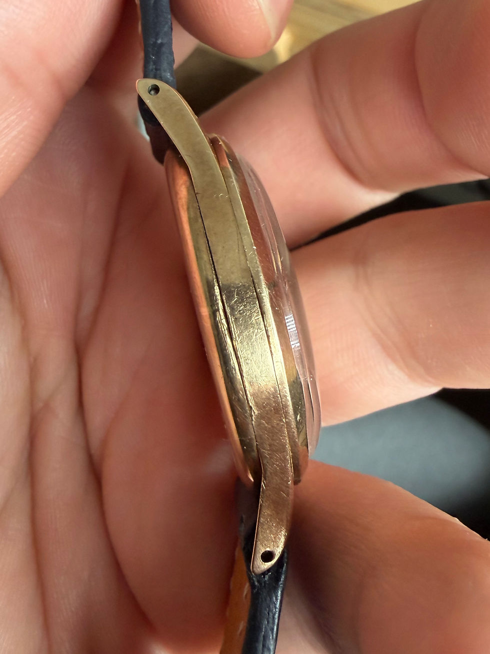 Thumbnail: 1947 9ct Omega Dennison Case Ref. 13322
